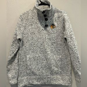 Chicago Blackhawks NHL Women's Fleece Sweater Gray | Fits like size Medium |